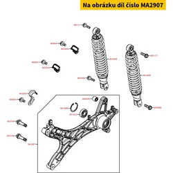 Kymco Schwingarm hinten re. MA2907