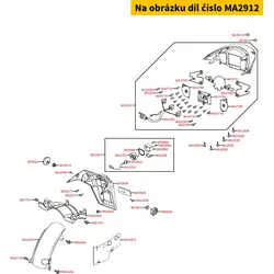 Kymco Spritzschutz hinten re. MA2912