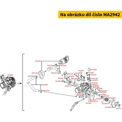 Kymco Schlauch Einlass Bypass Ventil MA2942