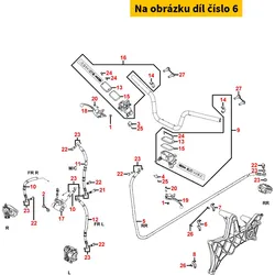 Kymco Klammer f. Bremsschlauch & Kabel MA3130