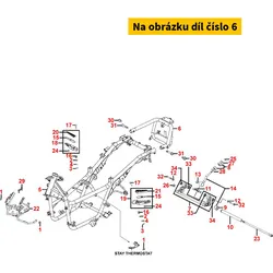 Kymco Halter (Rahmenendstück) f.org.Gepäckträg MA3155