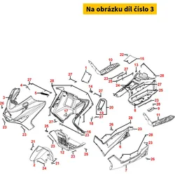 Kymco Frontverkleidung anthrazit MA3204