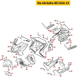 Kymco Radkasten vorne (Kühlergrill) MA3221