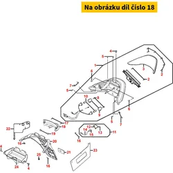 Kymco Verkleidung Rücklicht MA3229