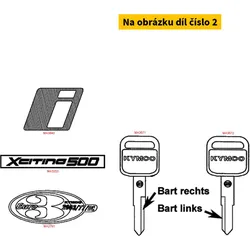 Kymco Emblem (Xciting500) silberchrom MA3253