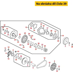 Kymco Wellendichtring 48x55x4 mm f. Riemenscheibe MA3387