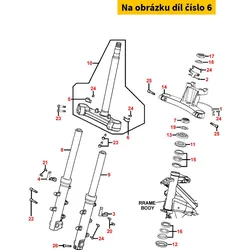 Kymco Halter f. Bremsschlauch li. MA3468
