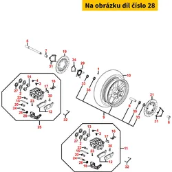 Kymco Halter f. Bremssattel li. MA3490