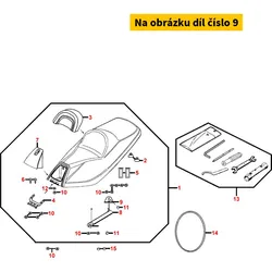 Kymco Halter f. Dämpfer Sitzbank MA3522