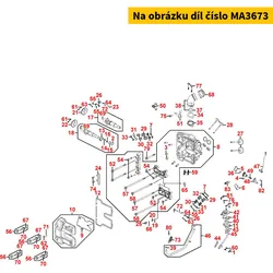 Kymco Dichtlippe f. Spritzblech (Ölleitblech) MA3673