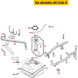 Kymco Benzinschlauch z. Benzinpumpe MA3925