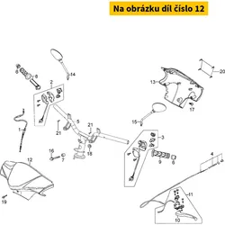 Kymco Lenkerverkleidung vo. rot MA4073