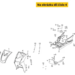Kymco Beinschild Schwarz MA4097