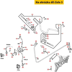 Kymco Bremsschlauch zu Sattel hi. MA4541