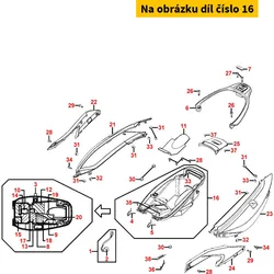 Kymco Helmfach, Vers.2 m. Wartungsdeckel MA4635