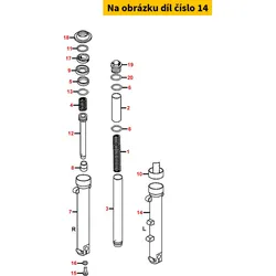 Kymco Tauchrohr li. MA4668