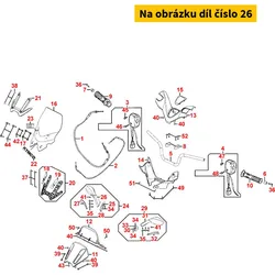 Kymco Spiegelarm re. Anthrazit MA4671