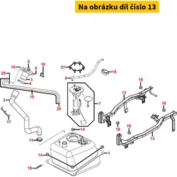 Kymco Strebe li. f. Trittbrett MA4800