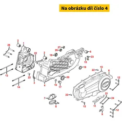 Kymco Kurbelgehäuse li. MA4825