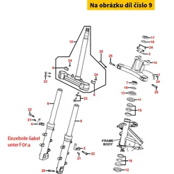 Kymco Gabelholm li. kpl. MA4859