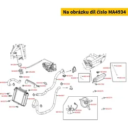Kymco Halter f. Schlauch MA4934