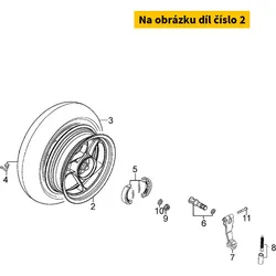 Kymco Felge hi. silber MA5020