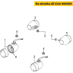 Kymco Blinkerglas (klarglas) vorne li & re MA5065