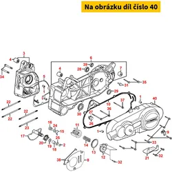 Kymco Variomatikdeckel grau MA5301