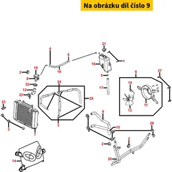 Kymco Kühlwasserschlauch( Kühler oben ) MA5339