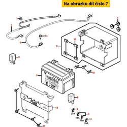 Kymco Kabel f. Batterie (Minuskabel) MA5367