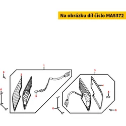 Kymco Blinkerglas (klarglas) vorne re. MA5372
