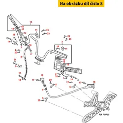 Kymco Bremsschlauch zu Sattel vo. MA5397