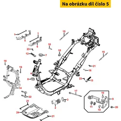 Kymco Halter re. f. Trittbrett MA5404