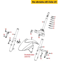 Kymco Kotflügel vo. schwarz MA5432