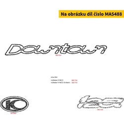 Kymco Emblem (K) 52x28mm, oval MA5488