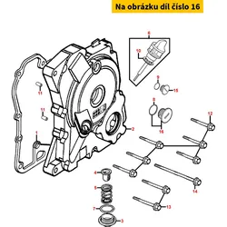 Kymco Verschlussdeckel f.Limagehäuse Grau MA5497