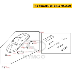 Kymco Sitzbank Verschlusshaken 37mm MA5529