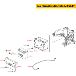 Kymco Batterie Kymco YT12A-BS 12V 10Ah MA5642