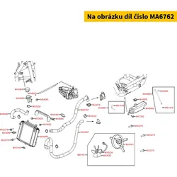 Kymco Kühlwasserschlauch Wasserpumpe Ausgang MA6762