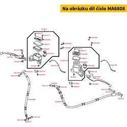 Kymco Bremsschlauch zu Sattel vo. MA6808