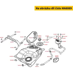 Kymco Schlauchklemme 13,5 mm = MV3559 MA6869