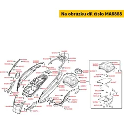 Kymco Topcase silber MA6888