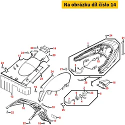 Kymco Spritzschutz hinten im Radhaus MA6930