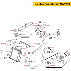 Kymco Kühlwasserschlauch MA6963