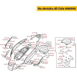 Kymco Haltebolzen f. Spannband MA6986