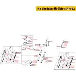 Kymco Halter f. Bremsschlauch vorn, li. MA7082