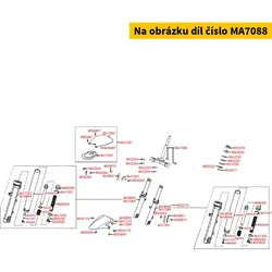 Kymco Kotflügel vo. titangrau matt MA7088