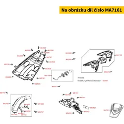 Kymco Spritzschutz hinten im Radhaus = MB6135 MA7161
