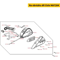 Kymco Luftfiltereinsatz MA7264
