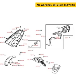Kymco Radabdeckung hinten MA7323